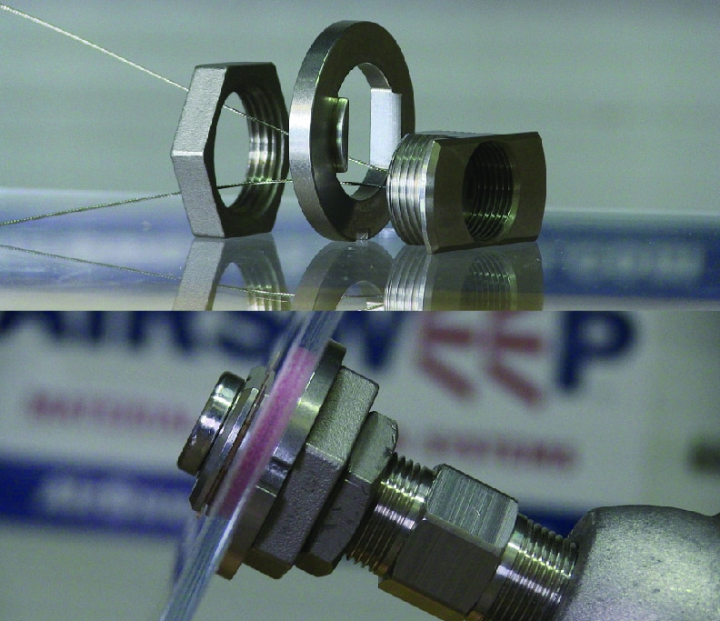 AirSweep Outside-Inside (O-I) mounting brackets allow for easy, no-weld mounting of the AirSweep material flow system nozzles.