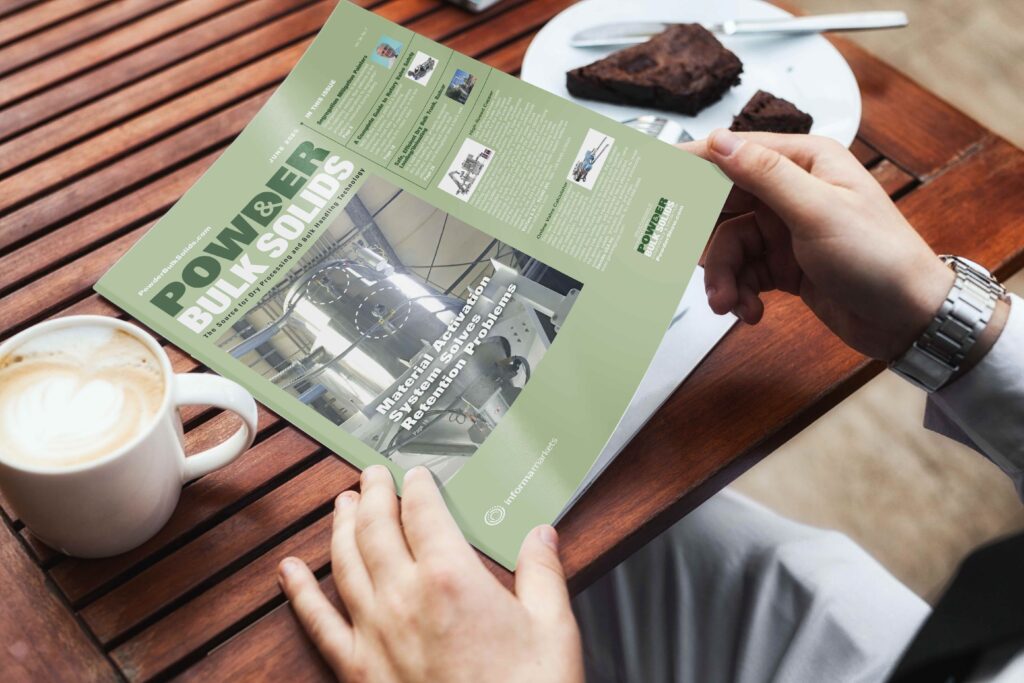 AirSweep is on cover of Powder and Bulk Solids Magazine.