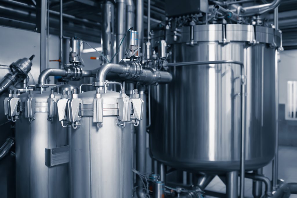 Clean and shiny industrial filtration system